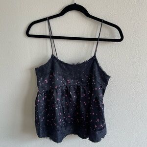 AE Studio Black Lace Top Size XS